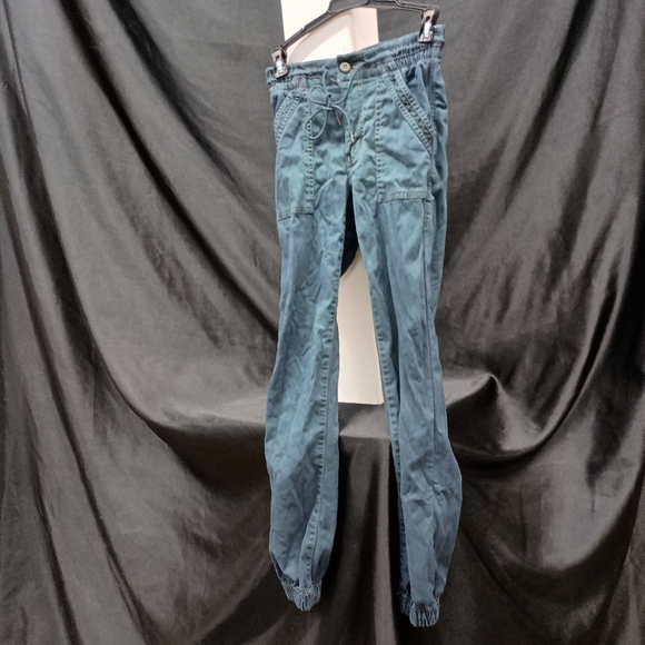 American Eagle Teal Drawstring Jogger Pants - Picture 8 of 11